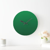 Grande Horloge Ronde Nuances de vert forêt (Maison)