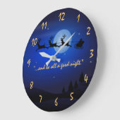 Grande Horloge Ronde Nuit avant Noël (Angle)