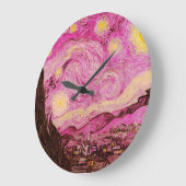 Grande Horloge Ronde Nuit étoilée par Vincent Van Gogh (Angle)