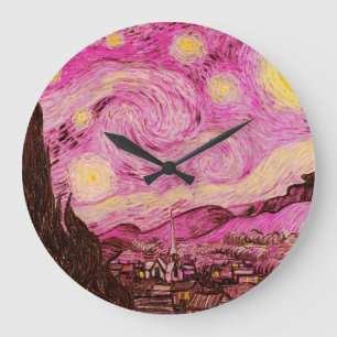 Grande Horloge Ronde Nuit étoilée par Vincent Van Gogh