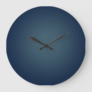 Grande Horloge Ronde Nuit intense profonde et saturée de marine