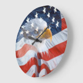 Grande Horloge Ronde Numberless Patriotic (Angle)