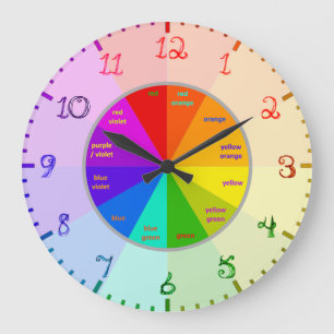 Grande Horloge Ronde Numéro de police de la structure de la feuille de 