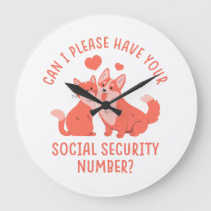 Grande Horloge Ronde Numéro de sécurité sociale