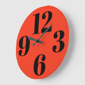 Grande Horloge Ronde Numéro large du Palais Acrylique (Angle)