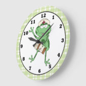 Grande Horloge Ronde Nurse Frog wall clock (Angle)