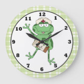 Grande Horloge Ronde Nurse Frog wall clock (Recto)