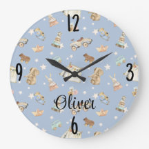 Nurserie de garçon aquarelle jouets anciens 10.75-