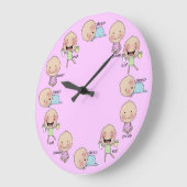 Grande Horloge Ronde Nursery Clock (Angle)