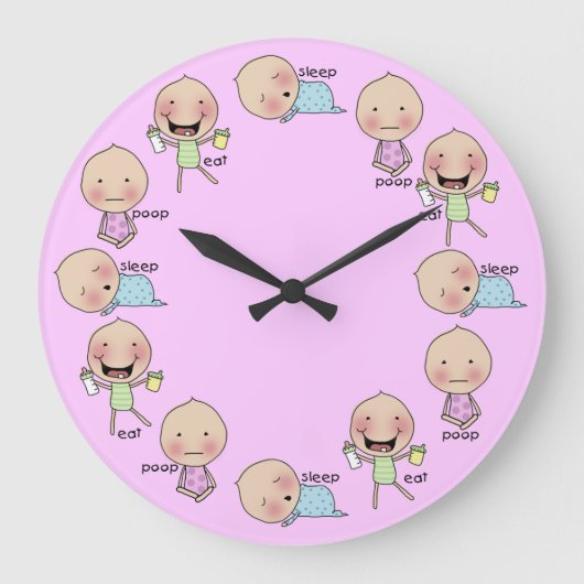 Grande Horloge Ronde Nursery Clock (Recto)