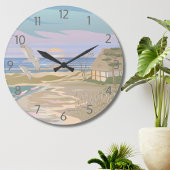 Grande Horloge Ronde Ocean Art Beach
