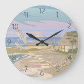 Grande Horloge Ronde Ocean Art Beach (Recto)