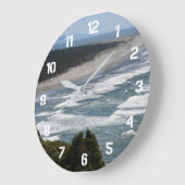 Grande Horloge Ronde Océan Beach Waves Côté mer (Angle)