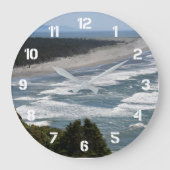 Grande Horloge Ronde Océan Beach Waves Côté mer (Recto)