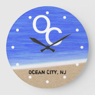 Grande Horloge Ronde Ocean City NJ Beach Wall Clock