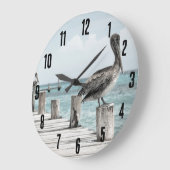 Grande Horloge Ronde Océan côtier Pélican (Angle)