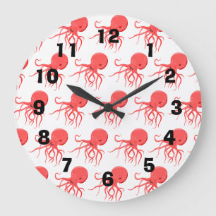 Grande Horloge Ronde Octopus vintage