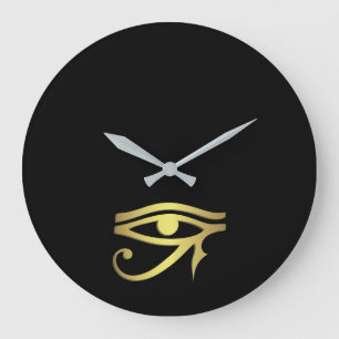 Grande Horloge Ronde Oeil de symbole d'Egyptien de horus