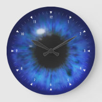 Oeil Hypnotique en bleu profond