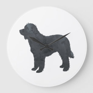 Grande Horloge Ronde Oeuvre de Goldendoodle / Labradoodle
