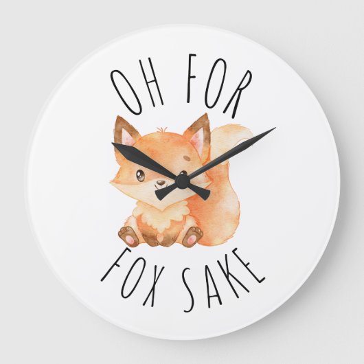 Grande Horloge Ronde Oh pour Fox Sake (Recto)