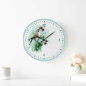Grande Horloge Ronde Oiseau (Maison)