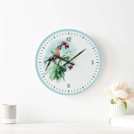 Grande Horloge Ronde Oiseau (Maison)