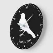 Grande Horloge Ronde Oiseau canarien permanent (Angle)
