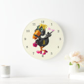 Grande Horloge Ronde Oiseau de mode (Maison)