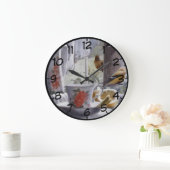 Grande Horloge Ronde Oiseaux (Maison)