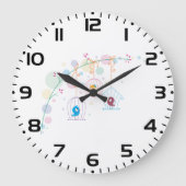 Grande Horloge Ronde Oiseaux En Cages (Recto)