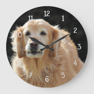 Grande Horloge Ronde Oldie Golden