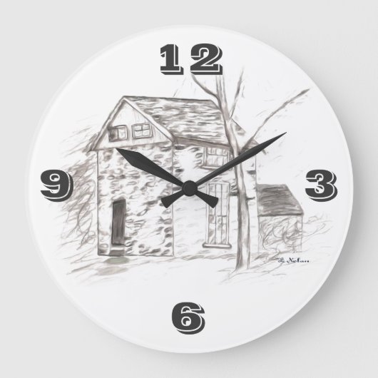 Grande Horloge Ronde OLE TIME Tic Toc (Recto)