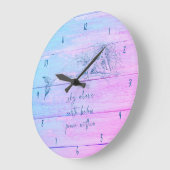 Grande Horloge Ronde Ombre de déclarations de sirène (Angle)