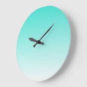Grande Horloge Ronde Ombre Turquoise (Angle)