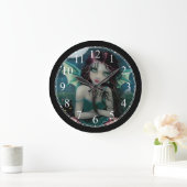 Grande Horloge Ronde Ominously Sweet Little Vampire (Maison)