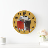 Grande Horloge Ronde On Tap - Beer / Keg Round Wall Clock (Maison)