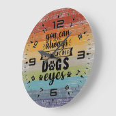 Grande Horloge Ronde On Trouve Toujours De L'Espoir Dans Les Yeux Des C (Angle)