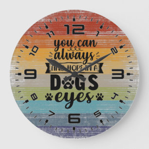Grande Horloge Ronde On Trouve Toujours De L'Espoir Dans Les Yeux Des C