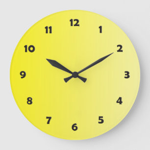 Grande Horloge Ronde ONLY COLOR gradients - lemon + clock face