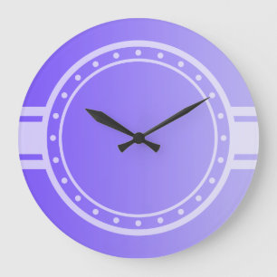 Grande Horloge Ronde ONLY COLOR gradients violet - ring & dots white