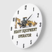 GRANDE HORLOGE RONDE OPERATEUR D'EQUIPEMENT HEAVY (Angle)