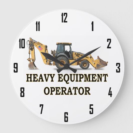 GRANDE HORLOGE RONDE OPERATEUR D'EQUIPEMENT HEAVY (Recto)