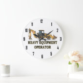 GRANDE HORLOGE RONDE OPERATEUR D'EQUIPEMENT HEAVY (Maison)