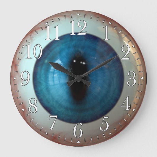 Grande Horloge Ronde Opthalmologiste Eye Doctor Weird Fun Blue Eye Cloc (Recto)