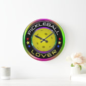 Grande Horloge Ronde Options de Pickball Lover 1 (Maison)
