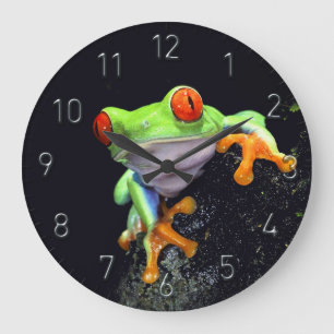Grande Horloge Ronde Options d'horloge de la grenouille 3
