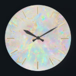 Grande Horloge Ronde Optique de feuille FAUX<br><div class="desc">veuillez noter que l'effet holographique n'est pas réel,  mais simplement simulé</div>