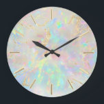 Grande Horloge Ronde Optique de feuille FAUX<br><div class="desc">veuillez noter que l'effet holographique n'est pas réel,  mais simplement simulé</div>