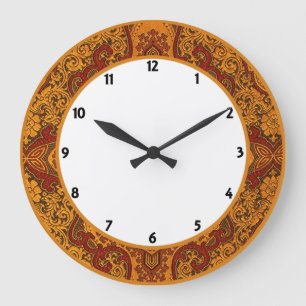 Grande Horloge Ronde Opulent Oriental Silk